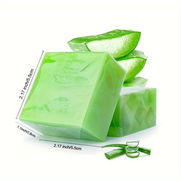 Aloe Vera & Jojoba Handmade Soap - Moisturizing, Deep Cleansing Exfoliating Care for Face & Body, Suitable for All Skin Types , (ONLY FOR USA) - Image 5