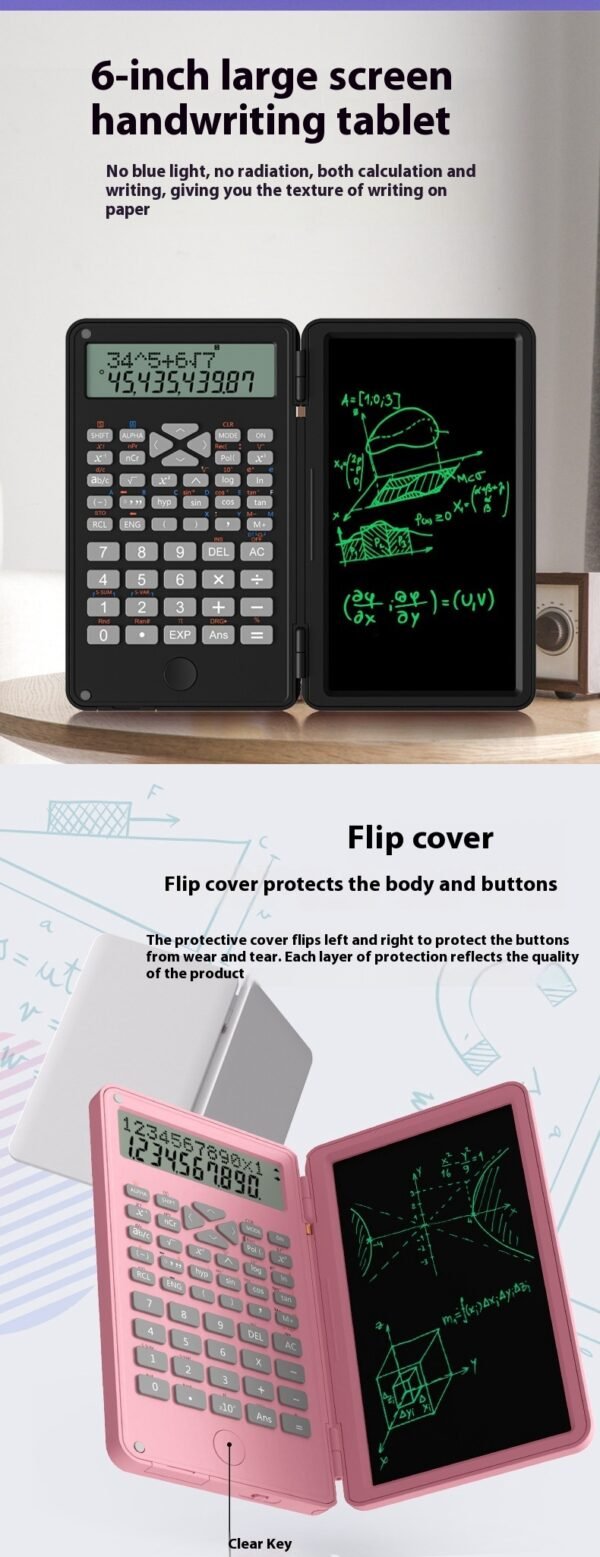 New Scientific Calculator Accounting Special Portable Mini Tablet Computing Machine Handwriting Board Exam Student - Image 8