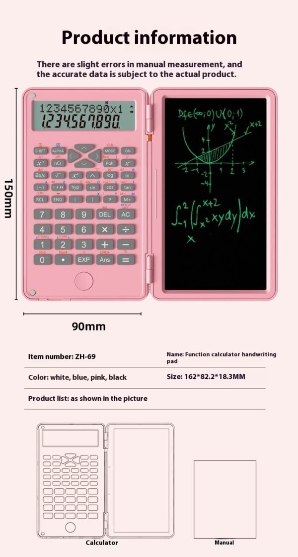 New Scientific Calculator Accounting Special Portable Mini Tablet Computing Machine Handwriting Board Exam Student - Image 6