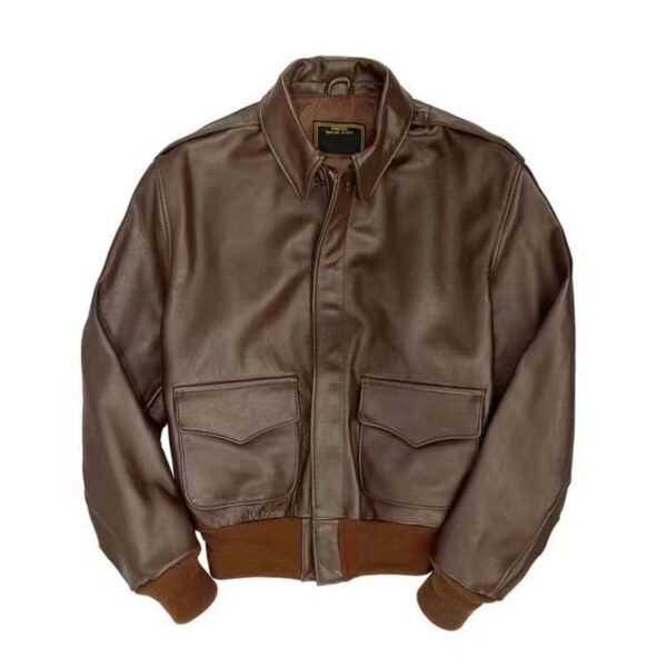 Casual Men Jacket Leather - Image 5