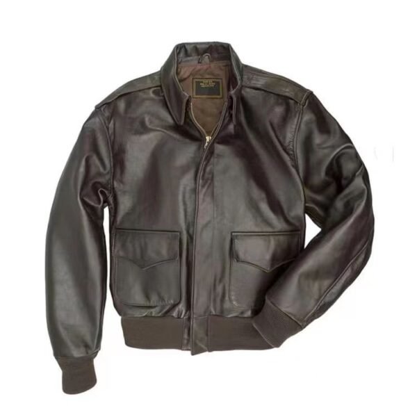 Casual Men Jacket Leather - Image 4