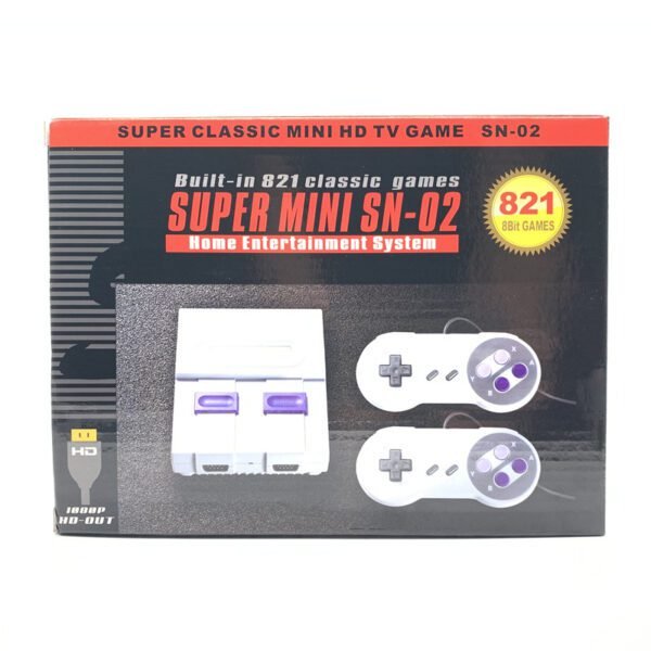 SNES HD FC Red And White Machine Home TV Game Console SFC Nostalgic Built-in 821 Does Not Repeat The Game