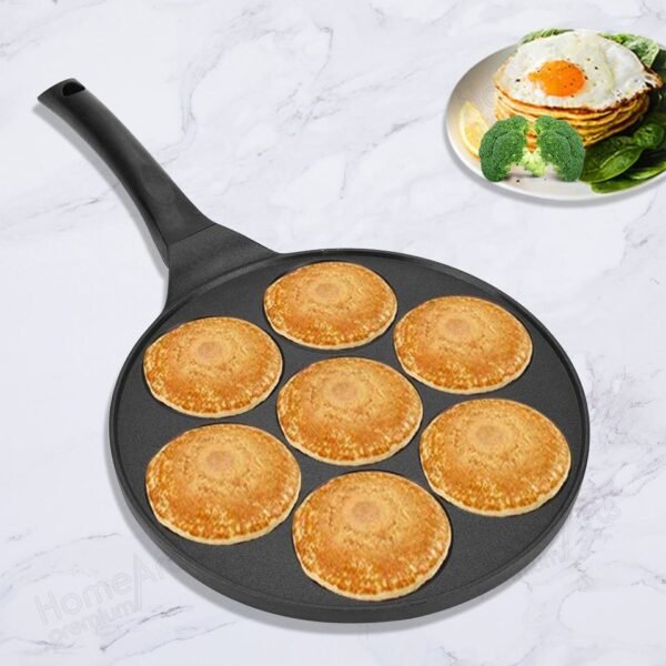 7 Holes 26cm Mini Pancakes Non-stick Waffle Egg Fry Pan - Image 2