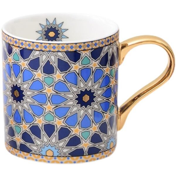 European And American Style Coffee Cup Set European Style Small Luxury Exquisite Afternoon Tea Ceramic Cup Moroccan Mug - Image 5