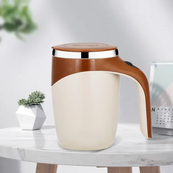 Automatic Stirring Cup Mug Rechargeable Portable Coffee Electric Stirring Stainless Steel Rotating Magnetic Home Drinking Tools - Image 2