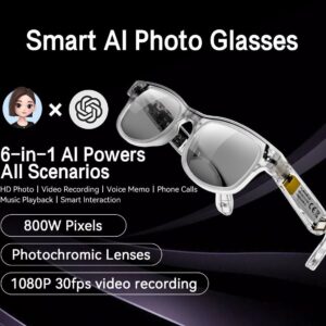 G2 Smart Glasses, Photo And Video Glasses, 8 Million Pixels, Listening To Music, Cycling, Bluetooth Glasses, Real-time Translation